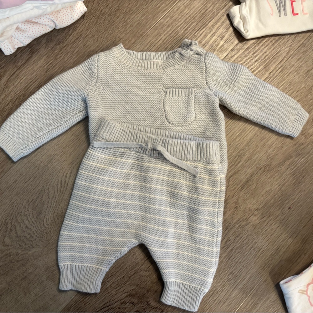 Carter's Soft Knit Baby Sweater in Light Blue